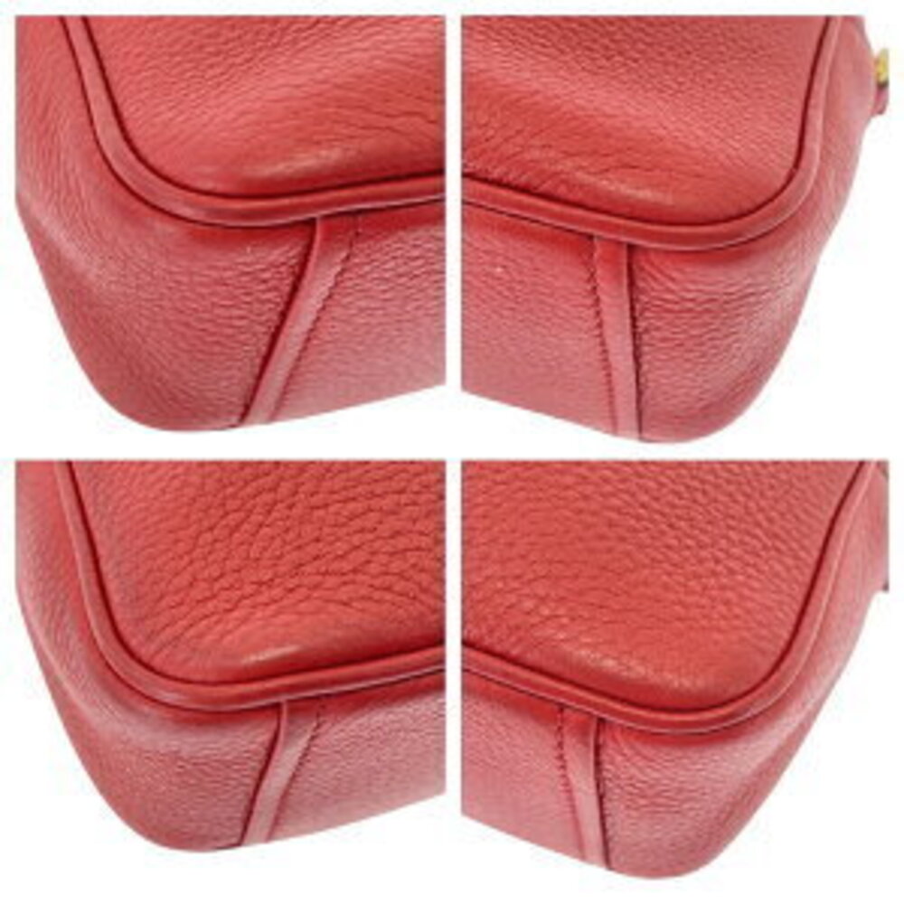 Prada leather red shoulder crossbody bag - Picture 3 of 9